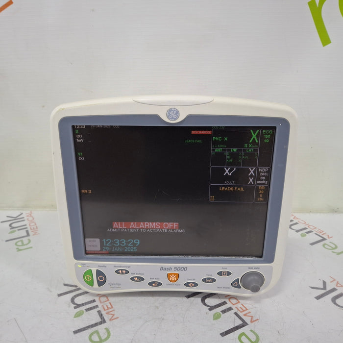 GE Healthcare GE Healthcare Dash 5000 - GE/Nellcor SpO2 Patient Monitor Patient Monitors reLink Medical