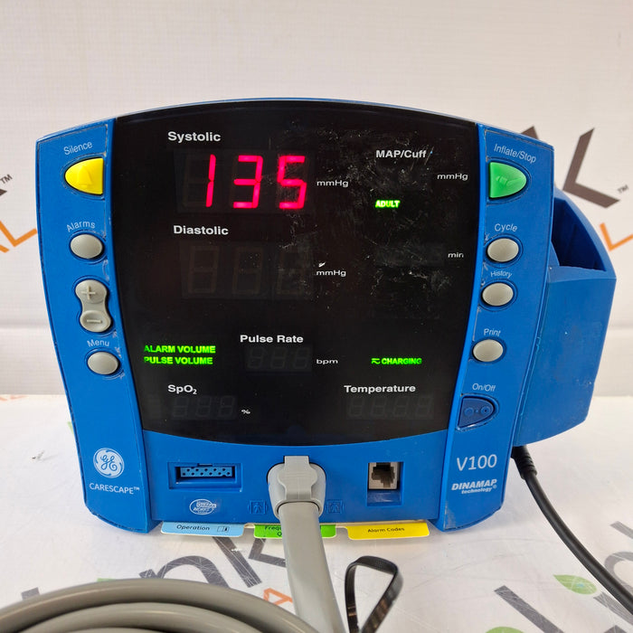 GE Healthcare GE Healthcare Dinamap V100 - NIBP, SpO2, Temp Vital Signs Monitor Patient Monitors reLink Medical