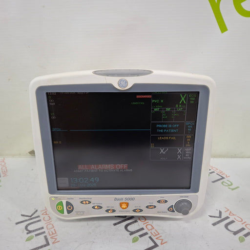 GE Healthcare GE Healthcare Dash 5000 - GE/Nellcor SpO2 Patient Monitor Patient Monitors reLink Medical