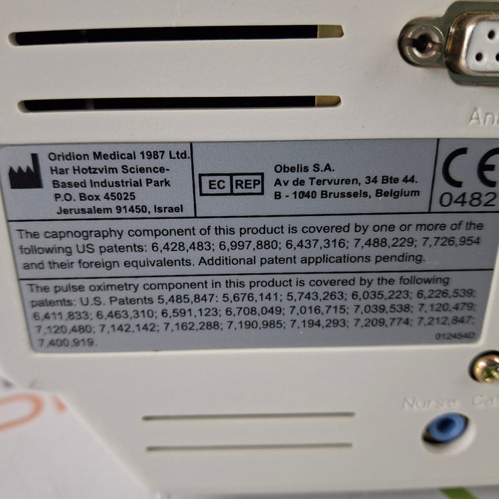 Oridion Capnostream 20P Capnography Monitor