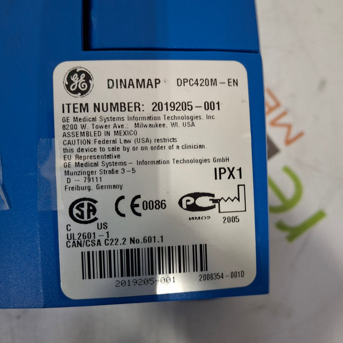 GE Healthcare GE Healthcare Dinamap V100 - NIBP, SpO2, Temp Vital Signs Monitor Patient Monitors reLink Medical