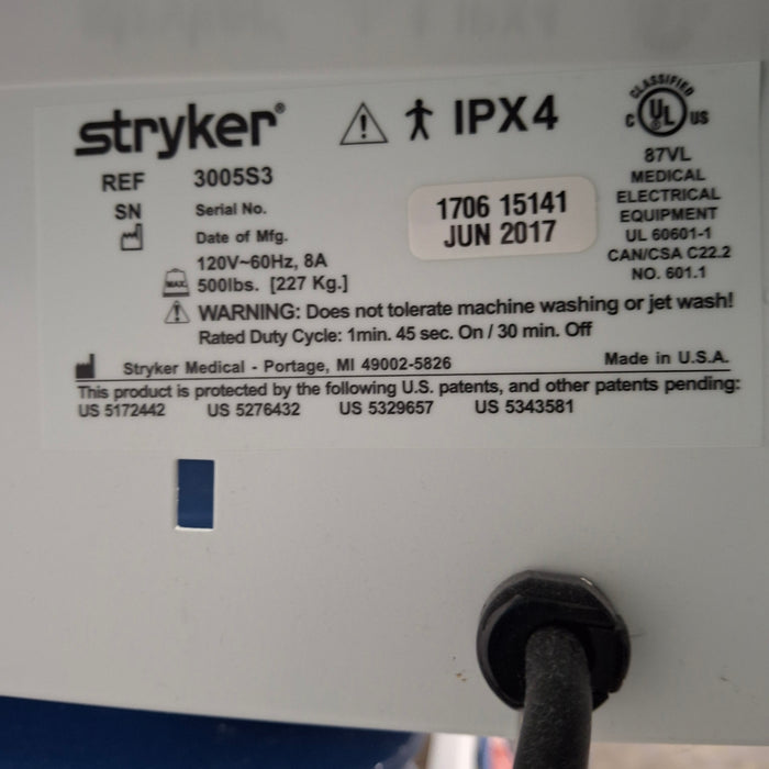 Stryker Secure III 3005 Hospital Bed