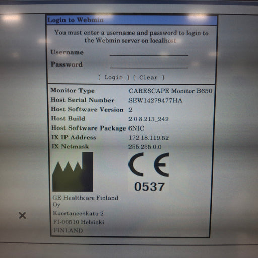 GE Healthcare GE Healthcare Carescape B650 Patient Monitor Patient Monitors reLink Medical