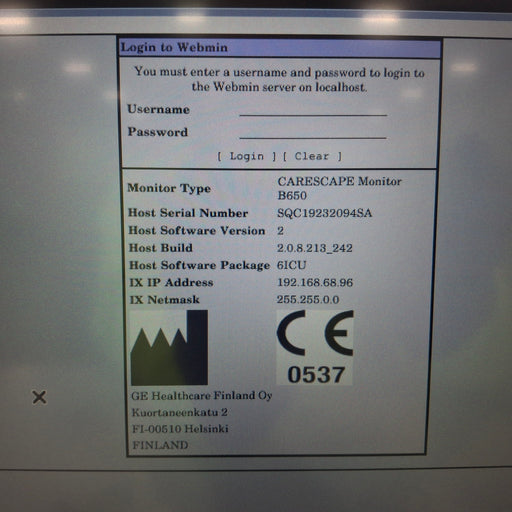 GE Healthcare GE Healthcare Carescape B650 Patient Monitor Patient Monitors reLink Medical