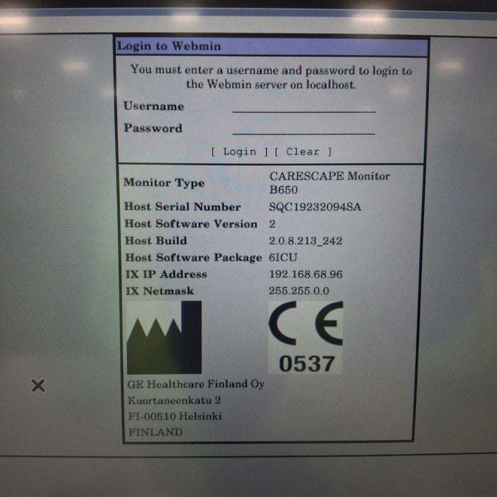 GE Healthcare GE Healthcare Carescape B650 Patient Monitor Patient Monitors reLink Medical