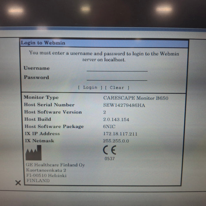 GE Healthcare GE Healthcare Carescape B650 Patient Monitor Patient Monitors reLink Medical