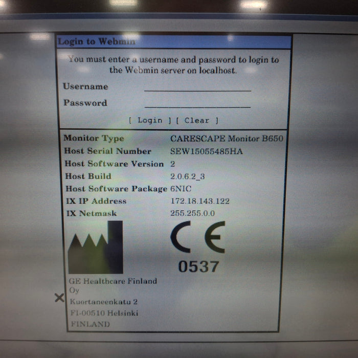 GE Healthcare GE Healthcare Carescape B650 Patient Monitor Patient Monitors reLink Medical