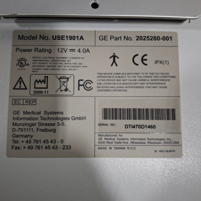 GE Healthcare GE Healthcare USE1901A Monitor Patient Monitors reLink Medical