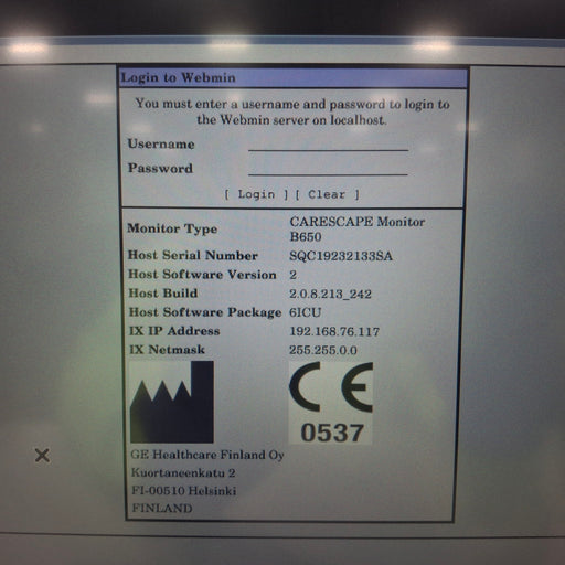GE Healthcare GE Healthcare Carescape B650 Patient Monitor Patient Monitors reLink Medical