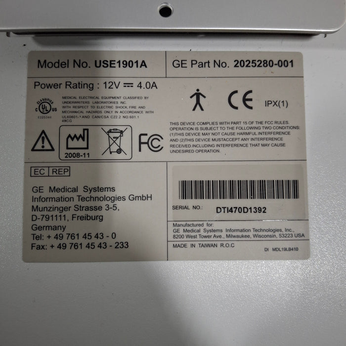 GE Healthcare GE Healthcare USE1901A Monitor Patient Monitors reLink Medical