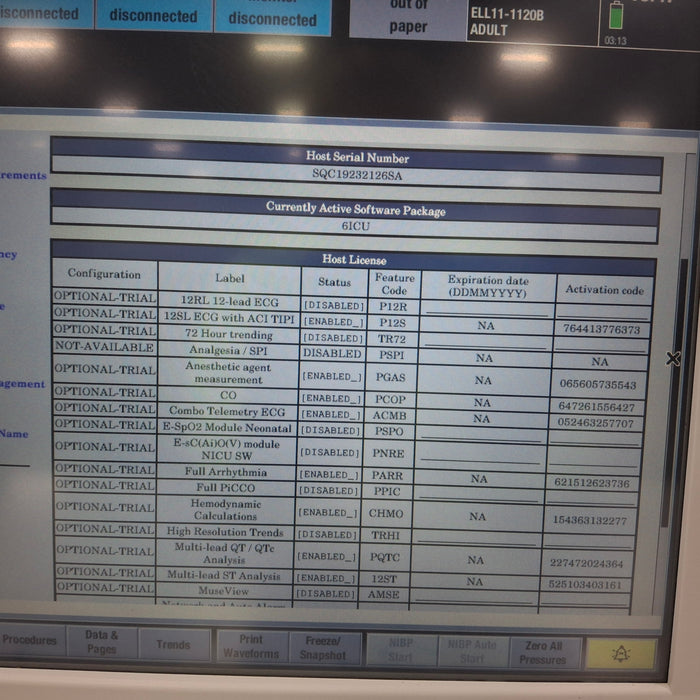 GE Healthcare Carescape B650 Patient Monitor
