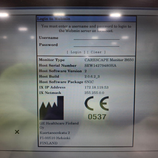 GE Healthcare GE Healthcare Carescape B650 Patient Monitor Patient Monitors reLink Medical