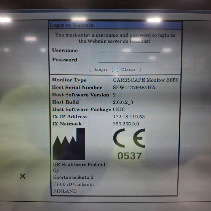 GE Healthcare GE Healthcare Carescape B650 Patient Monitor Patient Monitors reLink Medical