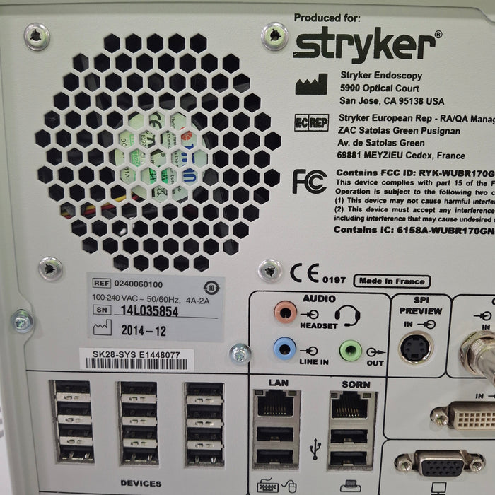Stryker Stryker SDC3 240 060 100 Image Management System Rigid Endoscopy reLink Medical