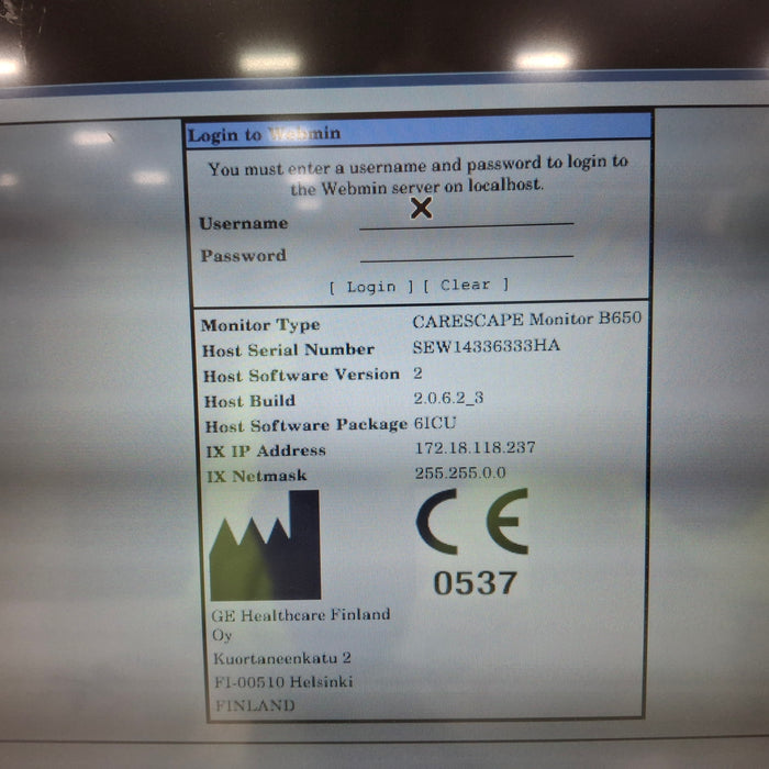 GE Healthcare GE Healthcare Carescape B650 Patient Monitor Patient Monitors reLink Medical