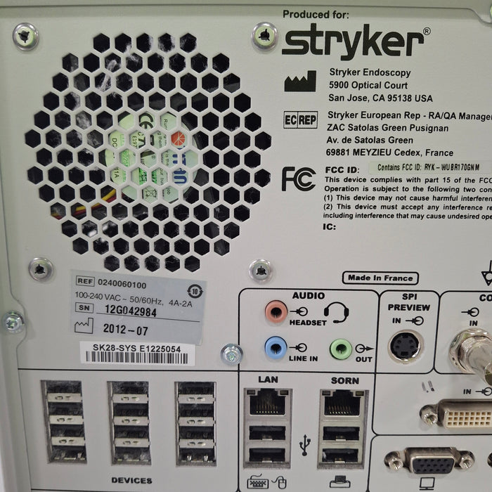 Stryker SDC3 240 060 100 Image Management System