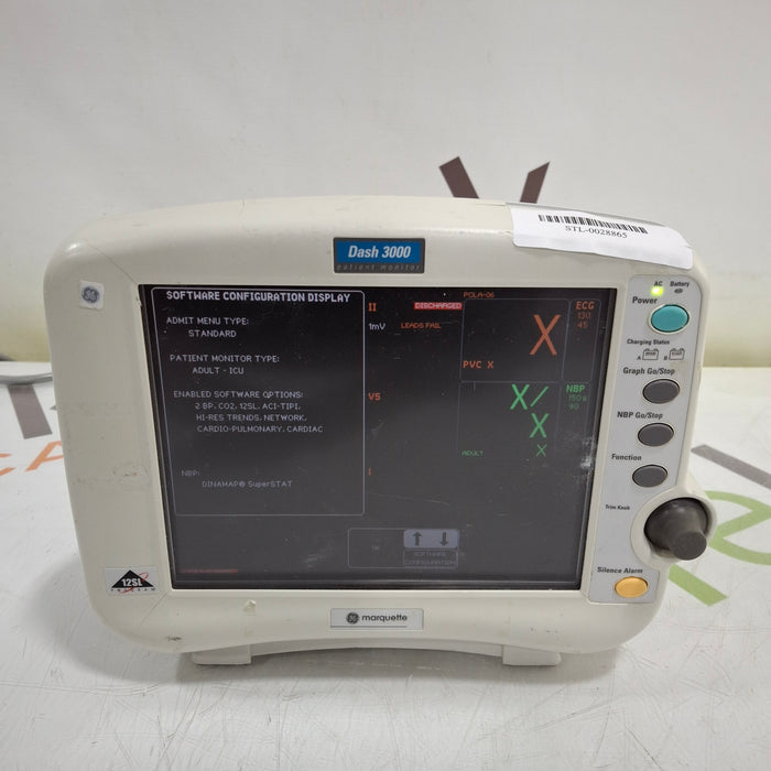 GE Healthcare GE Healthcare Dash 3000 - Masimo SpO2 Patient Monitor Patient Monitors reLink Medical