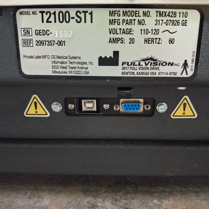 GE Healthcare T2100-ST1 Stress Test Treadmill