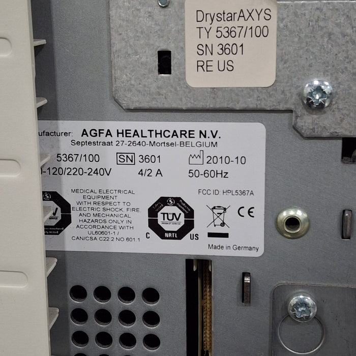 AGFA AGFA Drystar Axys Mammography Film Printer CR and Imagers reLink Medical