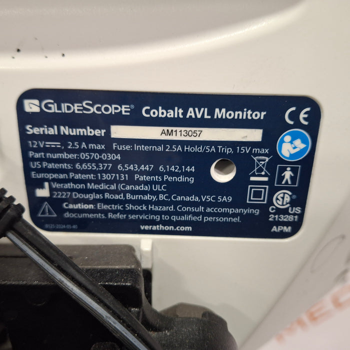 Verathon Medical, Inc Verathon Medical, Inc Glidescope Cobalt AVL Video Laryngoscope Surgical Equipment reLink Medical