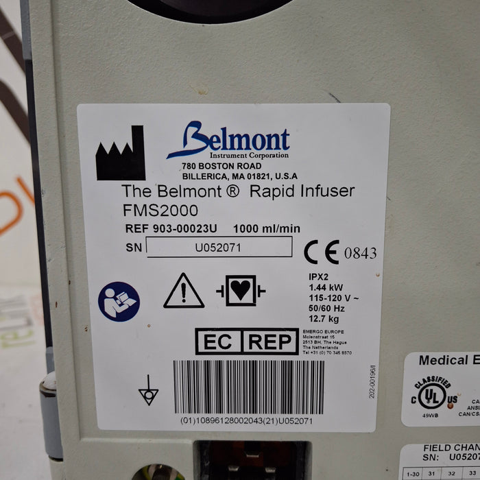 Belmont Instrument Corporation FMS2000 Rapid Infuser
