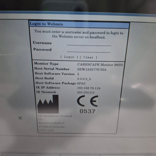 GE Healthcare GE Healthcare Carescape B650 Patient Monitor Patient Monitors reLink Medical