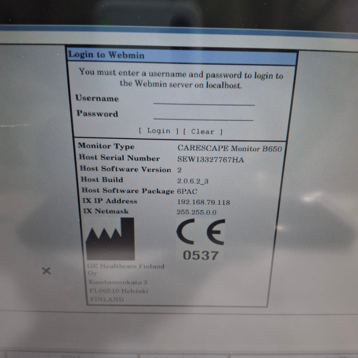 GE Healthcare GE Healthcare Carescape B650 Patient Monitor Patient Monitors reLink Medical