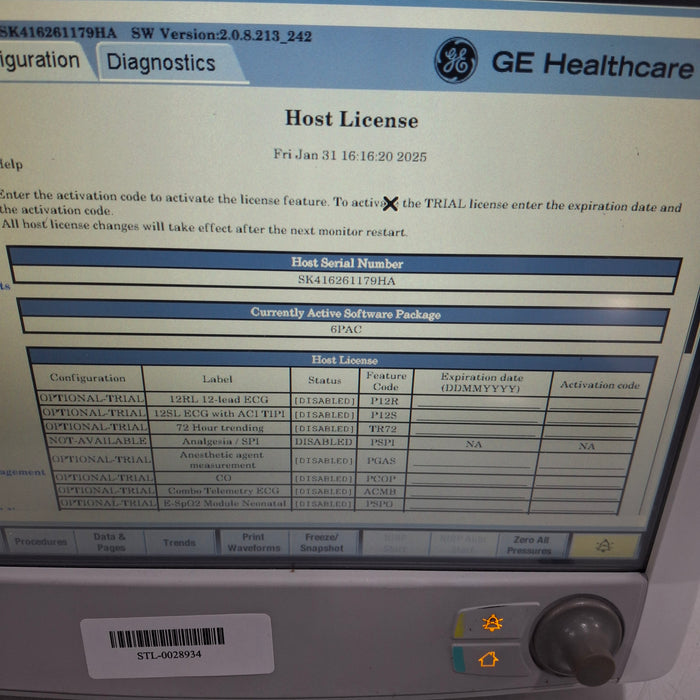 GE Healthcare GE Healthcare Carescape B650 Post Anesthesia Care Patient Monitor Patient Monitors reLink Medical