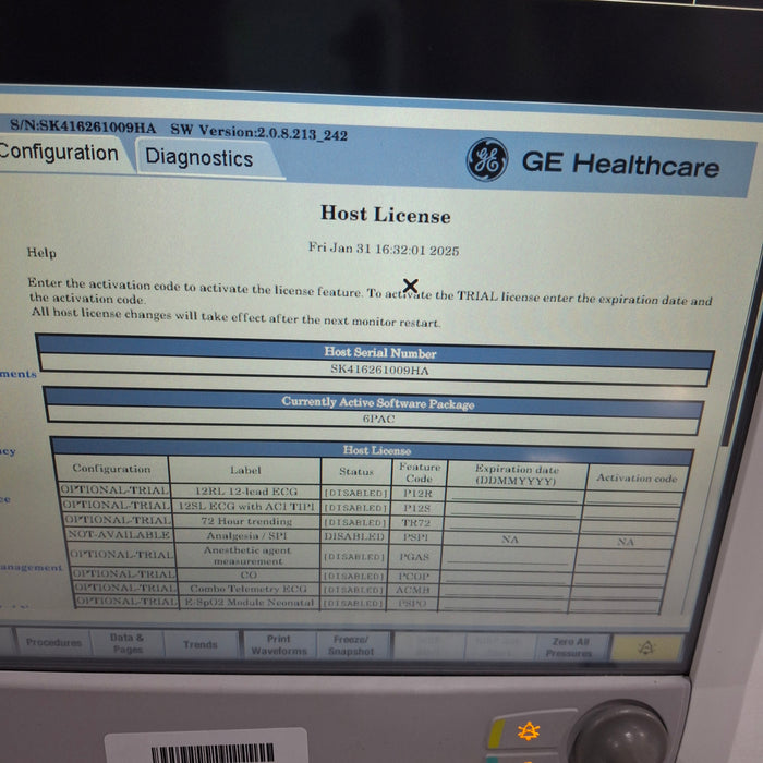 GE Healthcare GE Healthcare Carescape B650 Post Anesthesia Care Patient Monitor Patient Monitors reLink Medical