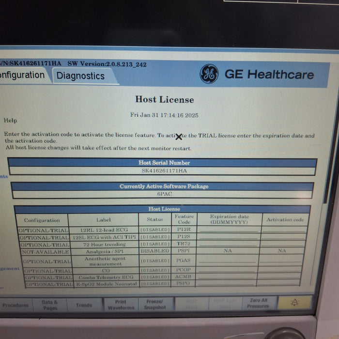 GE Healthcare GE Healthcare Carescape B650 Post Anesthesia Care Patient Monitor Patient Monitors reLink Medical