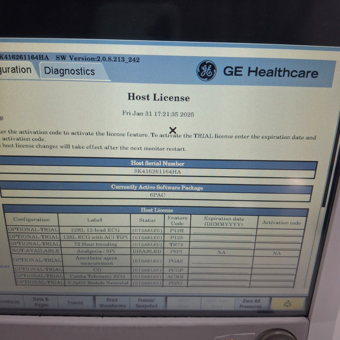 GE Healthcare GE Healthcare Carescape B650 Post Anesthesia Care Patient Monitor Patient Monitors reLink Medical