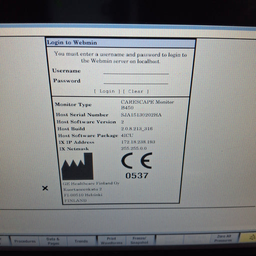 GE Healthcare GE Healthcare Carescape B450 Critical Care Patient Monitor Patient Monitors reLink Medical