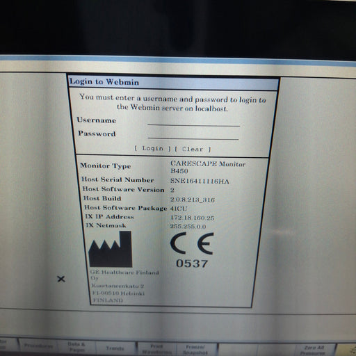 GE Healthcare GE Healthcare Carescape B450 Critical Care Patient Monitor Patient Monitors reLink Medical