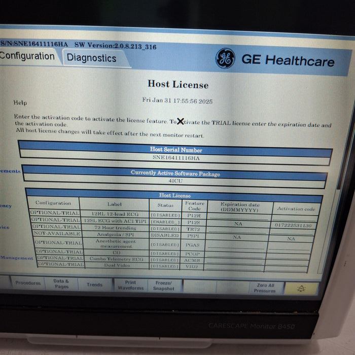 GE Healthcare GE Healthcare Carescape B450 Critical Care Patient Monitor Patient Monitors reLink Medical