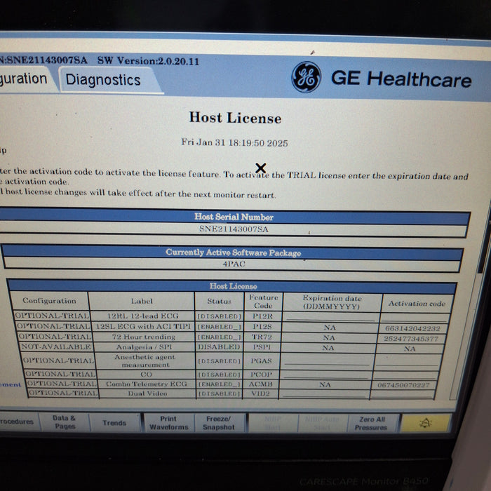 GE Healthcare GE Healthcare Carescape B450 Post Anesthesia Care Patient Monitor Patient Monitors reLink Medical