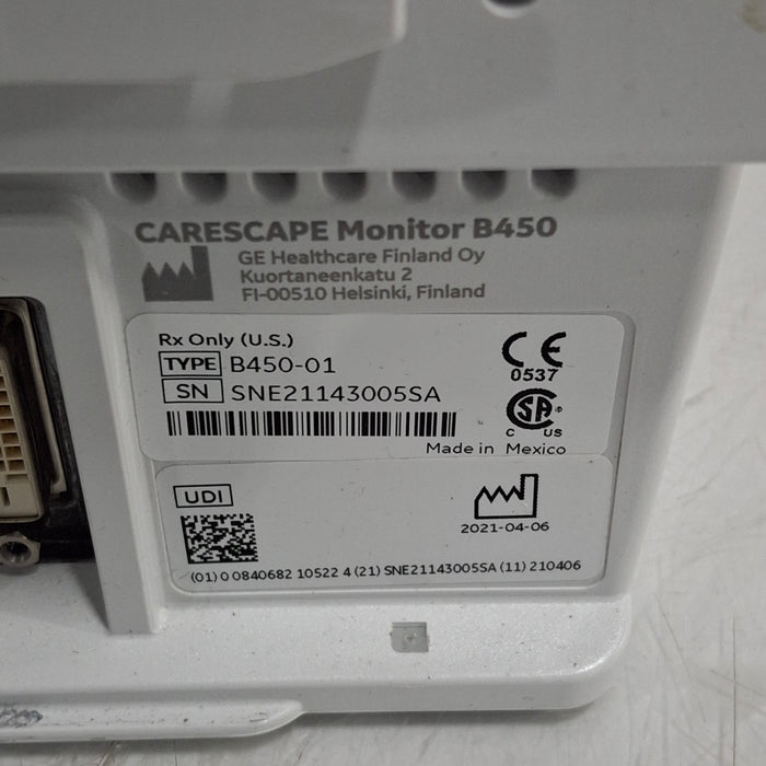 GE Healthcare Carescape B450 Patient Monitor
