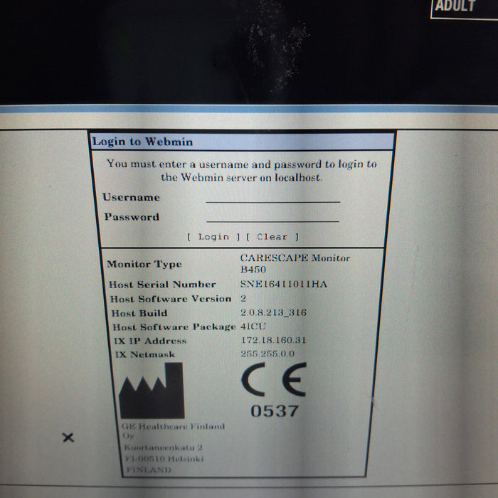 GE Healthcare GE Healthcare Carescape B450 Critical Care Patient Monitor Patient Monitors reLink Medical