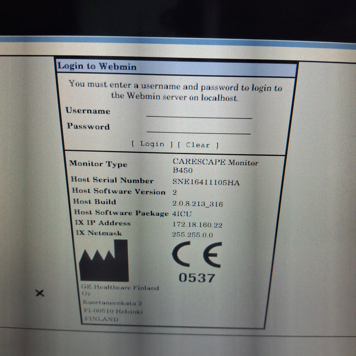 GE Healthcare GE Healthcare Carescape B450 Critical Care Patient Monitor Patient Monitors reLink Medical