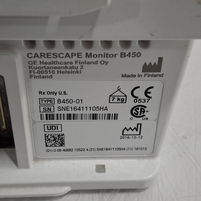 GE Healthcare GE Healthcare Carescape B450 Critical Care Patient Monitor Patient Monitors reLink Medical
