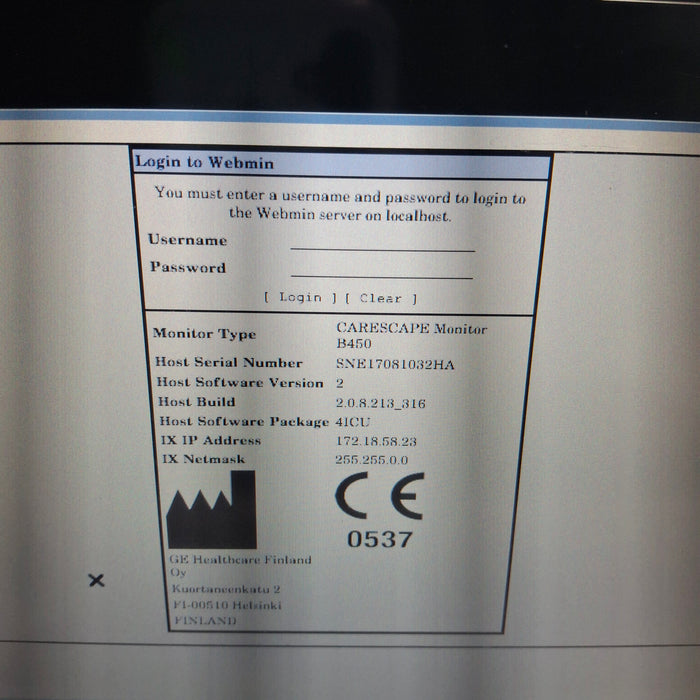 GE Healthcare GE Healthcare Carescape B450 Critical Care Patient Monitor Patient Monitors reLink Medical