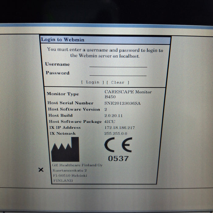 GE Healthcare GE Healthcare Carescape B450 Critical Care Patient Monitor Patient Monitors reLink Medical
