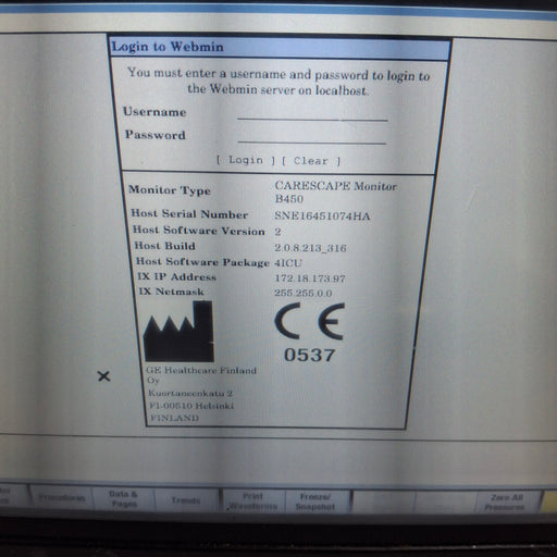 GE Healthcare GE Healthcare Carescape B450 Critical Care Patient Monitor Patient Monitors reLink Medical