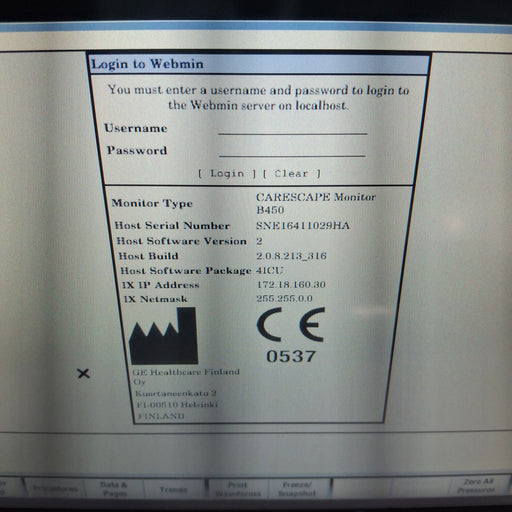GE Healthcare GE Healthcare Carescape B450 Critical Care Patient Monitor Patient Monitors reLink Medical