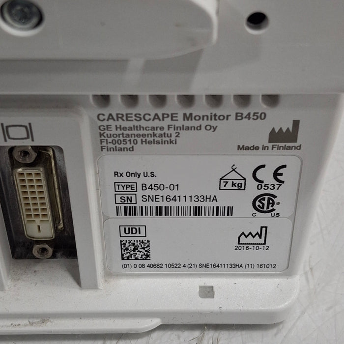 GE Healthcare GE Healthcare Carescape B450 Critical Care Patient Monitor Patient Monitors reLink Medical