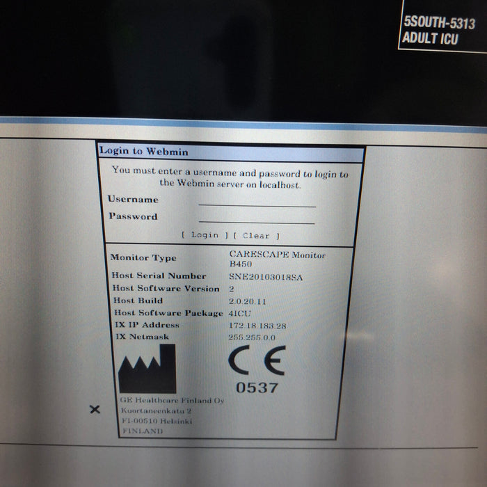 GE Healthcare GE Healthcare Carescape B450 Critical Care Patient Monitor Patient Monitors reLink Medical