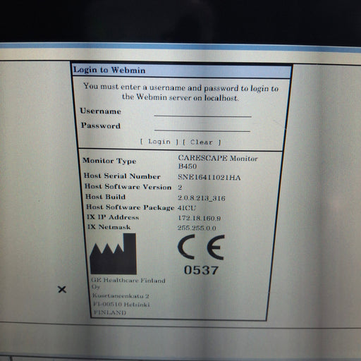 GE Healthcare GE Healthcare Carescape B450 Critical Care Patient Monitor Patient Monitors reLink Medical