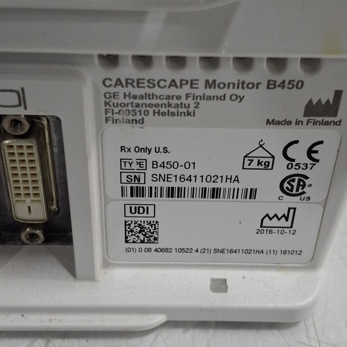 GE Healthcare GE Healthcare Carescape B450 Critical Care Patient Monitor Patient Monitors reLink Medical