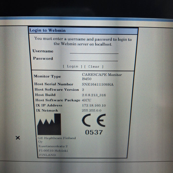 GE Healthcare GE Healthcare Carescape B450 Critical Care Patient Monitor Patient Monitors reLink Medical