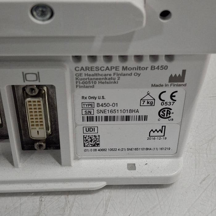 GE Healthcare GE Healthcare Carescape B450 Critical Care Patient Monitor Patient Monitors reLink Medical
