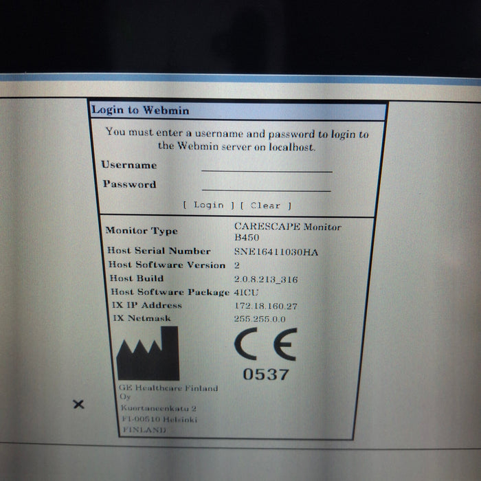 GE Healthcare GE Healthcare Carescape B450 Critical Care Patient Monitor Patient Monitors reLink Medical